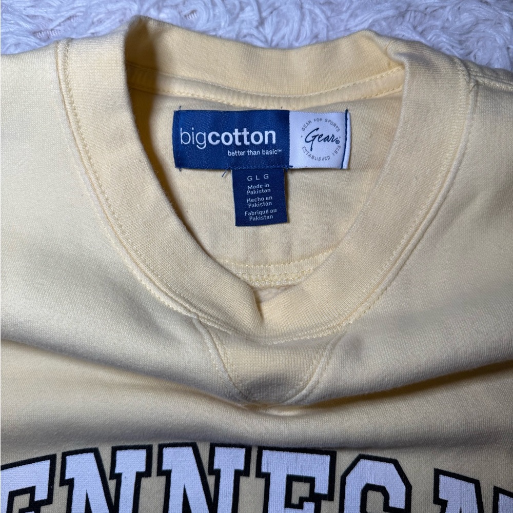 Gear For Sports Kennesaw State University KSU Crew Neck Sweatshirt Pale Yellow - Picture 5 of 10